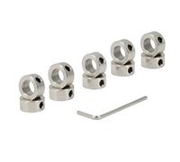 Zeberoxyz Lot de 10 colliers de verrouillage T10 en acier inoxydable pour imprimante 3D Argenté 10 mm
