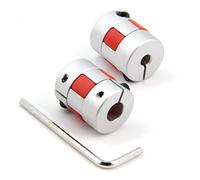 Zeberoxyz Lot de 2 raccords de 5mm à 8mm en aluminium prune pour arbre flexible de diamètre20mm longueur25mm 5x8mm de connecteur de moteur flexible pour CNC machine et servomoteur pas à pas(5x8mm)