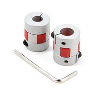 Zeberoxyz Lot de 2 raccords flexibles de 8 mm à 10 mm en aluminium prune pour moteur d'imprimante 3D CNC et servomoteur pas à pas (8 x 10 mm)