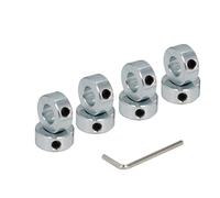 Zeberoxyz Lot de 8colliers d'arbre d'alésage 1/2"-Colliers de verrouillage en acier massif zingué style vis avec diamètre extérieur 2,5cm et largeur 7/16"pour arbres d'entraînement, etc.(1/2", zingué)