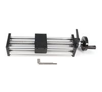 Zeberoxyz Tige Linéaire de Guide Rail Guide Linéaire Manuelle de 200mm de Longueur avec Vis à Billes SFU1605 et Roue Manuelle pour Axe Optique Double Voyage Effectif pour Automatisation Non Standard