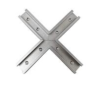 Zebery Connecteur T Track, 30 types de T-Track en aluminium à onglet pour le travail du bois Outil de traverse pour scie circulaire électrique