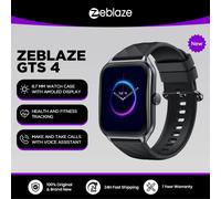 Zeblaze GTS 4 appel vocal montre intelligente 1.94 "HD AMOLED affichage 100 + Modes sportifs fréquence cardiaque SpO2 surveillance de la santé Smartwatch Midnight Black