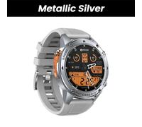 Zeblaze-Montre Intelligente Gps Ultra Stratos 2, Boussole Intégrée, Altimètre Barométrique, Bande Touristique, Appel Vocal Gnss, Montre Intelligente 10iko, Nouveau-Argent Métallique