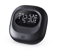 Zebon Réveil Double Puissant avec Shaker de lit, réveil Vibrant pour Adultes et Adolescents, Fonctionne avec Piles Rechargeables, Horloge numérique de Voyage pour Chambre à Coucher, DST, Jour de