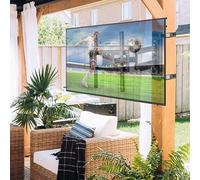 ZeboZap ZZTVA2044 Support TV pour tonnelle à monter soi-même, sans perçage, mouvement complet, extérieur, terrasse, pergola, support post-TV, vis en acier inoxydable, résistant aux intempéries, peut
