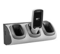 Zebra 3-Slot High Density Locking Cradle - Station de charge portable - connecteurs de sortie : 3 - pour Zebra MC18, MC18 Personal Shopper, PS20J Plus; Personal Shoper Series PS20 Base, PS20 Plus Zebr