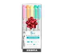 Zebra Mildliner Double Ended Marker Bold & Fine Point 5/Pkg-Fluorescent