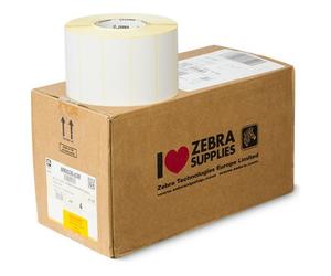Zebra 880026-038 - 102 mm x 38 mm) 4 rouleaux - Noir sur blanc - Étiquette