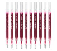 Zebra B-RJLV7-R Lot de 10 recharges pour stylo à bille à encre gel Sarasa Dry JLV-0,7 mine Rouge