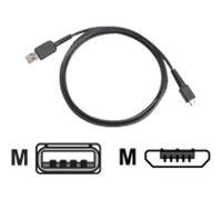 Zebra - Câble USB - USB (M) pour Micro-USB de type B (M) - pour Zebra MC2200, MC3300-G, MC3300x, MC3330XR, MC3390xR, TC52-HC, TC57x, TC8300