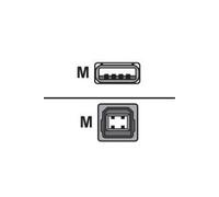 Zebra - Câble USB - USB (M) pour USB type B (M) - 1.8 m - pour Zebra GX420; GK Series GK420; GX Series GX430; LP 2824, 2844; TLP 2824, 2844, 3842,
