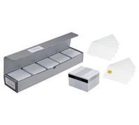 Zebra Card, Food Safe PVC, 30 Mil Black/Black, Matte, 500 / Box, 800050-158 (Black/Black, Matte, 500 / Box)