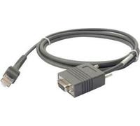 Zebra CBA-R01-S07PBR - Serielles Kabel (Grau, 2,1336 m, RS232, DB9, Stecker / Buchse, Zebra DS9908 DS9908R)