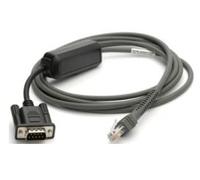 Zebra CBA-R10-S07ZBR câble Série Noir 2,13 m DB9 RJ-45