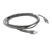Zebra Technologies - Câble série CBA-U21-S07ZBR - USB 2,1 m Noir, EAS, connecteurs mâle/mâle