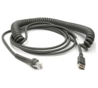 Zebra CBA-U29-C15ZBR câble USB USB 2.0 4,57 m USB A Noir
