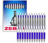 Zebra Classic Z-Grip Flight Stylos À Bille ¿ 1,2 Mm ¿ Encre Bleue ¿ Lot De 12 ¿ Emballage Zebra