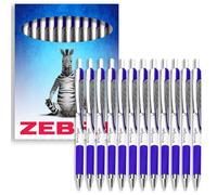 Zebra Classic Z-Grip Flight Stylos à bille - 1,2 mm - Encre bleue - Lot de 12 - Emballage Zebra
