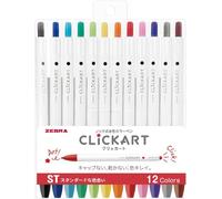 Zebra Clickart Wyss22-12cst Lot De 12 Stylos À Base D'eau