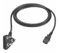 Zebra Cord, AC, PWR, 18awg, 250 V, 10 A, 1.8 M, BLK, India, 50-16000-669r (M, BLK, India)