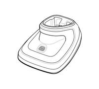 Zebra CR8178-PC Presentation Cradle - Station pour scanner de code à barre - montable sur mur, montable en chariot, bureau - Blanc médical - pour