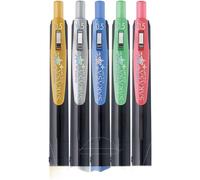 Zebra Decoshine Sarasa Lot de 5 stylos de couleurs vives