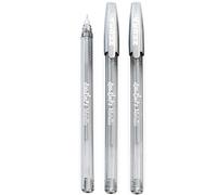 Zebra Doodler'z Lot de 3 stylos à bille à pointe métallique 1,0 mm Encre argentée