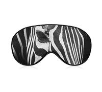 Zebra Eyes Masque de Sommeil Noir Blanc Animal Bandeau pour Dormir Élastique Blackout Masque pour les Yeux Couverture pour Sommeil Complet Nuit Voyage et Sieste