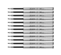 Zebra F Recharge de stylo à bille pour F-301, F-701, Expandz & Spiral. Lot de 12, Noir.