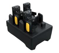 Zebra Four Slot Charge Only Cradle - Base de chargement pour lecteur de code à barres - connecteurs de sortie : 4 - pour Zebra RS5100