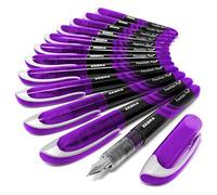 Zebra Fuente Lot de 12 stylos plume jetables Encre violette
