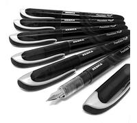Zebra Fuente Lot de 6 stylos plume jetables Encre noire