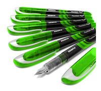 Zebra Fuente Lot de 6 stylos plume jetables Encre verte