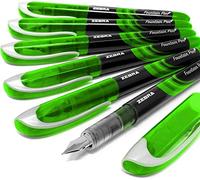 Zebra Fuente Lot de 6 stylos plume jetables Encre violette Vert