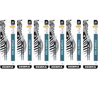 Zebra Jk-refll G301 Stylo à bille rétractable, recharges, 0,7 mm, pointe moyenne, encre noire, lot de 12 Zebra