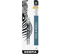Zebra G-301 Stainless Steel Pen JK-Refill, Fine Point, 0.7mm, Black Ink, 2-Count, Pack of 5 (Total 10 refills)