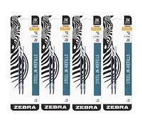 Zebra G-301 Stainless Steel Pen JK-Refill, Fine Point, 0.7mm, Blue Ink, 2-Count, 4 PACK