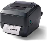 Zebra GK420t Imprimante de bureau à transfert thermique pour étiquettes, reçus, codes-barres, étiquettes et bracelets - Largeur d'impression de 10,2 cm - Connectivité des ports USB et Ethernet
