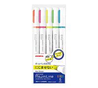 ZEBRA Highlighter JUSTFIT MojiniLine [5 Colors] (Japan Import)