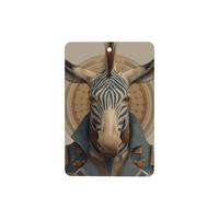 Zebra In Futurist Costume Lot de 4 désodorisants de voiture à suspendre Cartes parfumées pour tablettes d'aromathérapie de voiture