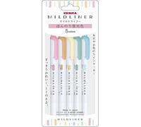 Zebra Lot De Marqueurs Mildliner 5c-N[Z4324]