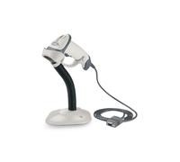 Zebra LS2208 Scanner laser 1D USB + support Scanner laser 1D filaire USB avec vitesse de 100 scans/s, lecture des codes UPC jusqu'à 63,8 cm et support