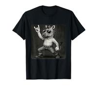 Zebra Lunettes de soleil Rock Music Funny Retro Horns Up T-Shirt
