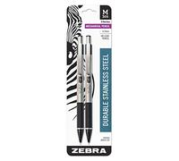 Zebra M-301 Stainless Steel Mechanical Pencil, 0,5 mm, Black Barrel, 12 Pack (54010)