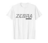 Zebra Mama Africa Stripes Animal Park Noir T-Shirt