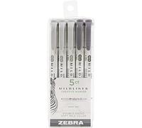 Zebra MILDLINER HIGHLTR DBL GRIS 5PK