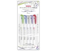 Zebra Mildliner Pinceau 5 couleurs