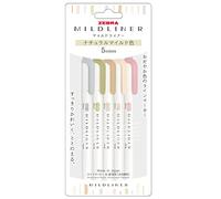 Zebra Pen Stylo fluorescent Mildliner WKT7-5C-NTC – couleur naturelle douce – importation parallèle