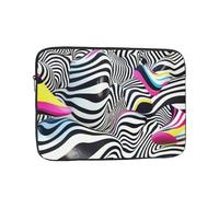 Zebra Op Art Housse de protection antichoc pour ordinateur portable 13"